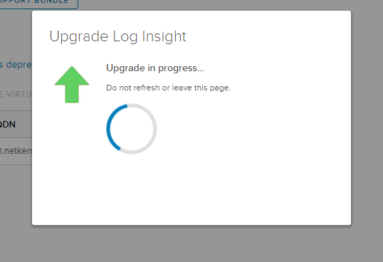 Log Insight: Node unreachable after upgrade from 4.8 to 8.0