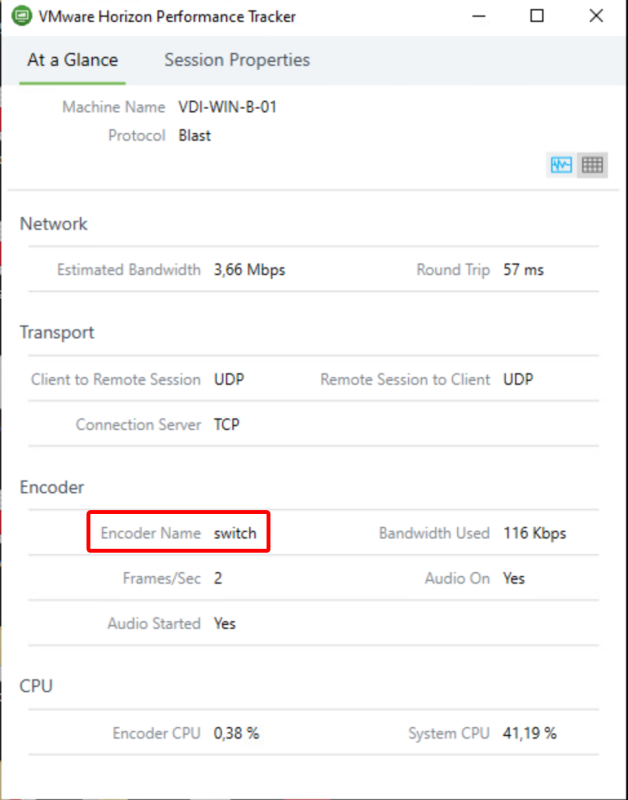 Horizon 7.10: Enabling dynamic codec switching