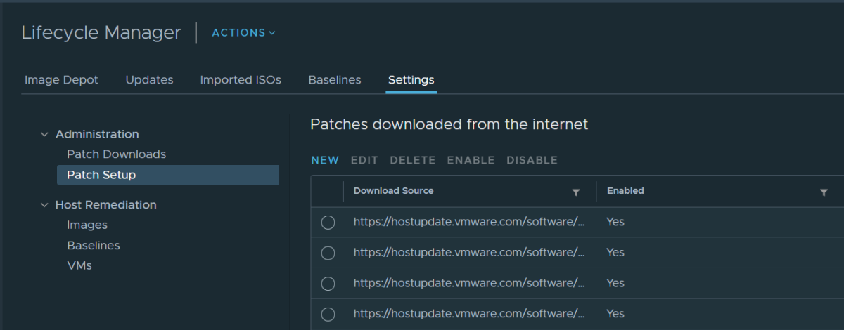 vCenter 7.0, Lifecycle Manager fails downloading depot metadata & proxy