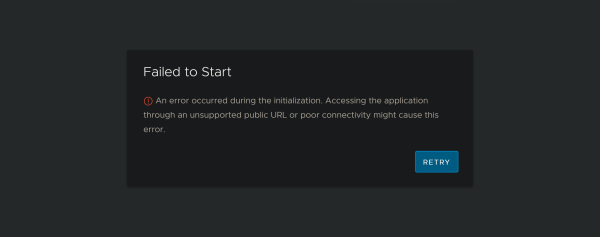 vCloud: "Failed to Start" after changing "Public Addresses" for API